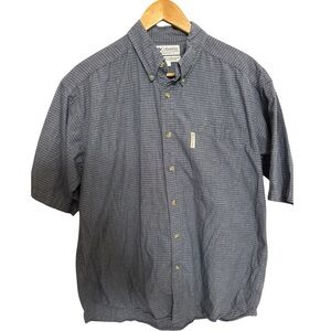 Columbia Plaid Casual Button Down Shirt Short Sleeve